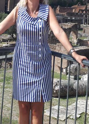 Женское платье полоска b. raise 42 размер летнее