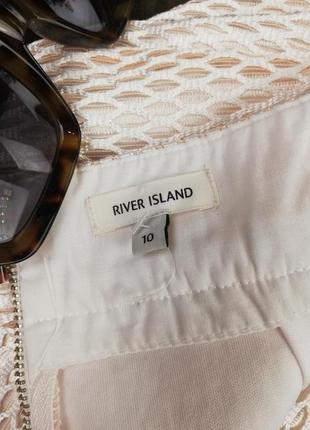 Фирменная стильная юбка миди в сетку river island7 фото