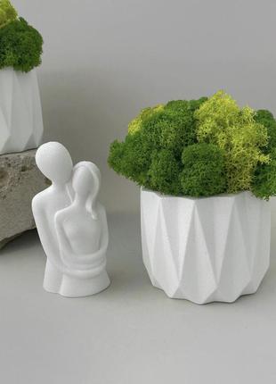 Кашпо с мохом статуэтка влюблены