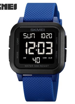 Спортивные мужские часы skmei 1894bubk blue/black водостойкие наручные кварцевые