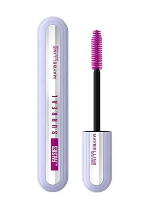 Тушь для объема и удлинения ресниц maybelline new york the falsies surreal черная 10 мл