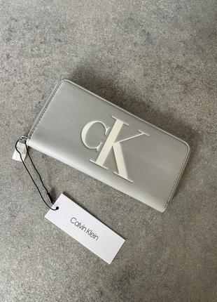 Новый серый кошелек calvin klein8 фото