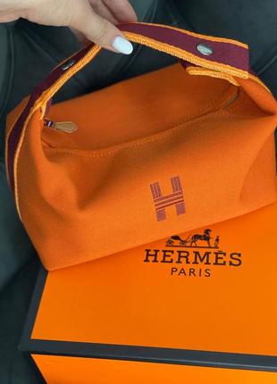 Брендова сумка косметичка в стилі hermes bride a brac