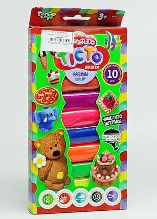 Тесто для лепки danko toys "master do" 10 цветов tmd-02-02