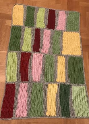 Вязаный коврик 4