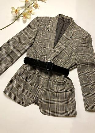 Піджак бойфренд в клітку daks шерсть, кашемір