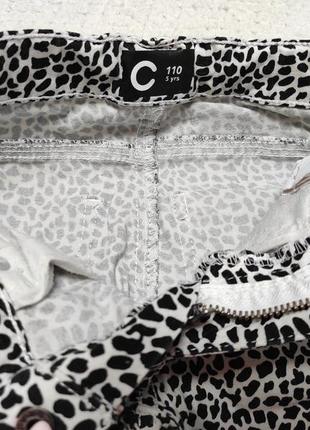 Крутые леопардовые брюки-леггинсы для девочки 5-6р.6 фото