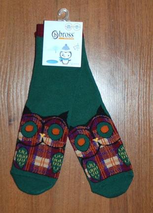 Теплые махровые носки 1-3 bross бросс сова