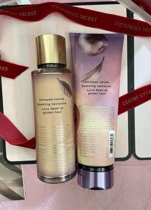 Набор victoria’s secret love spell golden мист спрей лосьон