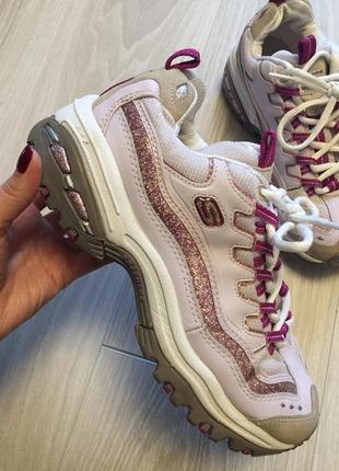 Кожаные кроссовки skechers