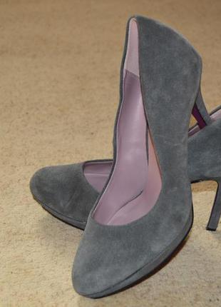 Жіночі замшеві туфлі smh shoes unlimited розмір 39, женские туфли2 фото