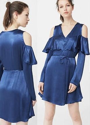 Шикарне атласне плаття mango