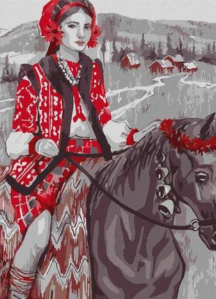 Картина за номерами "подорож рідним краєм" ©katya poltavska kho2537 40х40 см ідейка