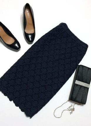 Стильная ажурная юбка next, р.8"