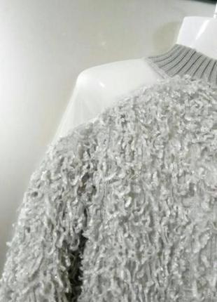 Распродажа! стильное серое объемное платье травка oversize.