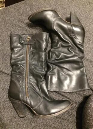River island кожаные сапоги 25.5-26 см