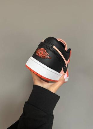 Кроссовки nike air jordan 1 low retro “orange/ black”7 фото