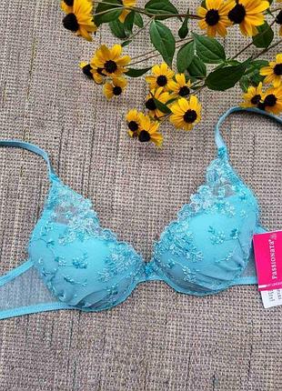 Кружевной бюстгальтер passionata by chantalle цвета blue ice. 70b, 70d