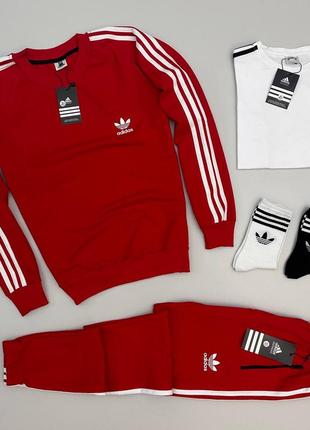 Набор adidas: свитшот + штаны + футболка + 2 пары носков8 фото