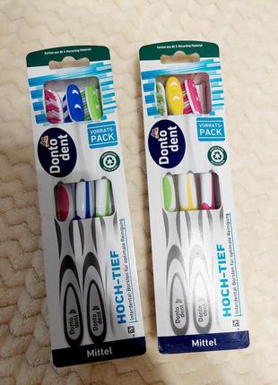 Зубная щетка dontodent 3 шт