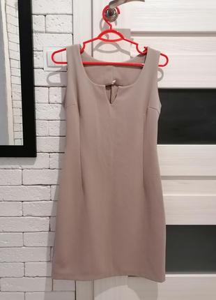 🌹пудренное плаття футляр🌹плаття по фігурі пастельного відтінку