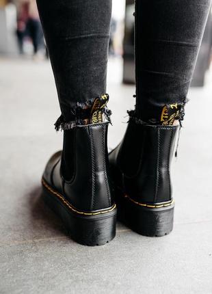 🌺dr martens chelsea black🌺женские зимние чёрные сапоги/ботинки мартинс челсиа зима мех8 фото