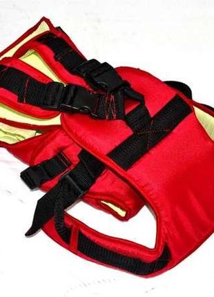 Рюкзак-кенгуру для детей, слинг носитель для переноски ребенка №12 - 1289, красный, от 3-х месяцев