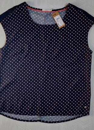 Блуза синя в принт