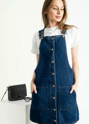Джинсовый сарафан джинс