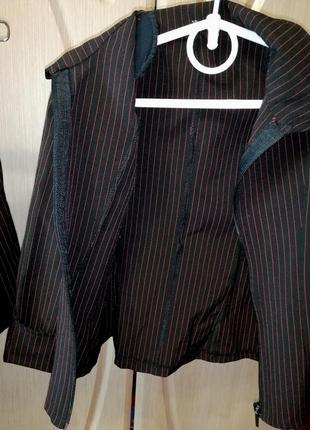 Костюм комплект школьный шкільний пиджак жакет юбка спідниця7 фото