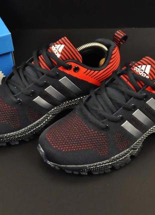 Подростковые кроссовки adidas marathon 36-41р синие с красным4 фото