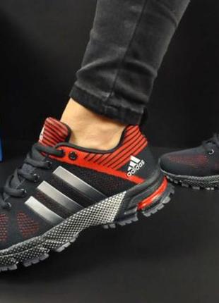 Женские кроссовки adidas marathon 36-41р синие с красным