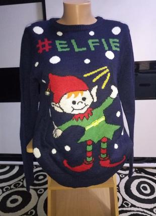 Різдвяний,новорічний светр ельф з бубенцом.#elfie