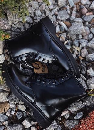 💖dr martens all black💖жіночі зимові ботинки/сапоги мартінс чорні  з хутром,женские зима7 фото