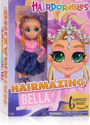 Лялька хердораблс білизна модний показ hairdorables hairmazing bella fashion doll