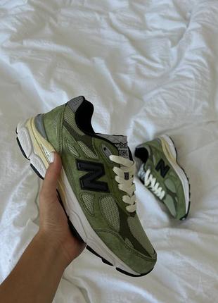 Кроссовки new balance 990 black/green