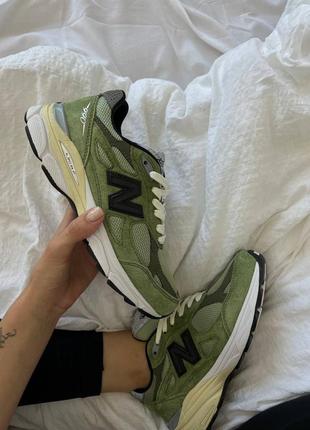 Кроссовки new balance 990 black/green