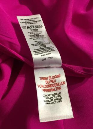 Неоновая розовая блуза с декором , топ s шифоновый6 фото