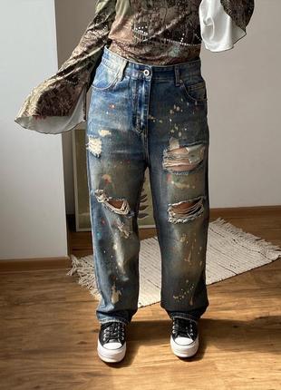 Клевые джинсы с потертостями shein1 фото