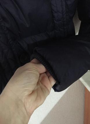 Пухова куртка -бомбер автоледі/moscow, гарного темно-синього кольору, розмір s5 фото