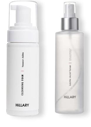 Пенка + тоник для жирного типа кожи hillary toning and cleansing