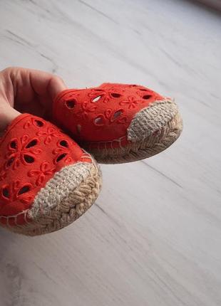 Красные эспадрильи на шнурках 40 г.3 фото