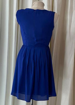 Шикарна синя сукня плаття сарафан2 фото