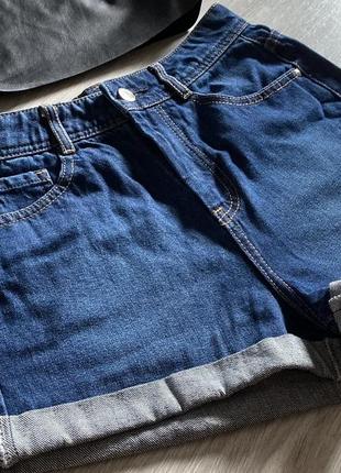 Сині джинсові шорти1 фото