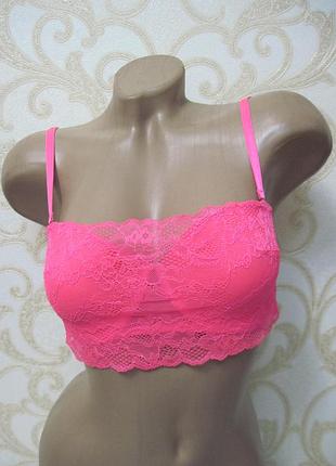 Красивый яркий неоновый бюстгальтер h&m