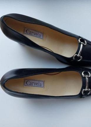 Женские кожаные туфли carvela 39-40р., черные, кожа3 фото