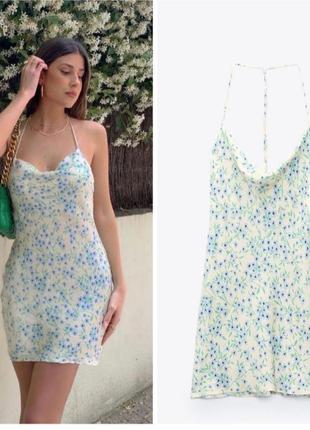 Невероятное нежное платье слип дресс из новой коллекции zara вискоза