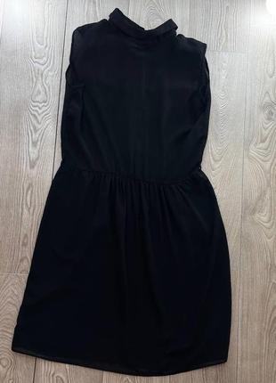 Шикарное черное платье сарафан4 фото