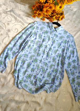 Рубашка в цветочный принт uk 12