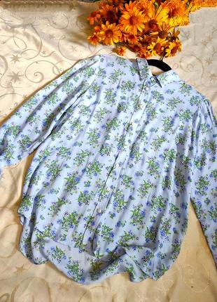 Рубашка в цветочный принт uk 122 фото